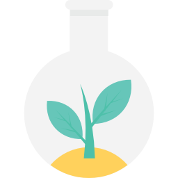 eco plant in bottle graphic